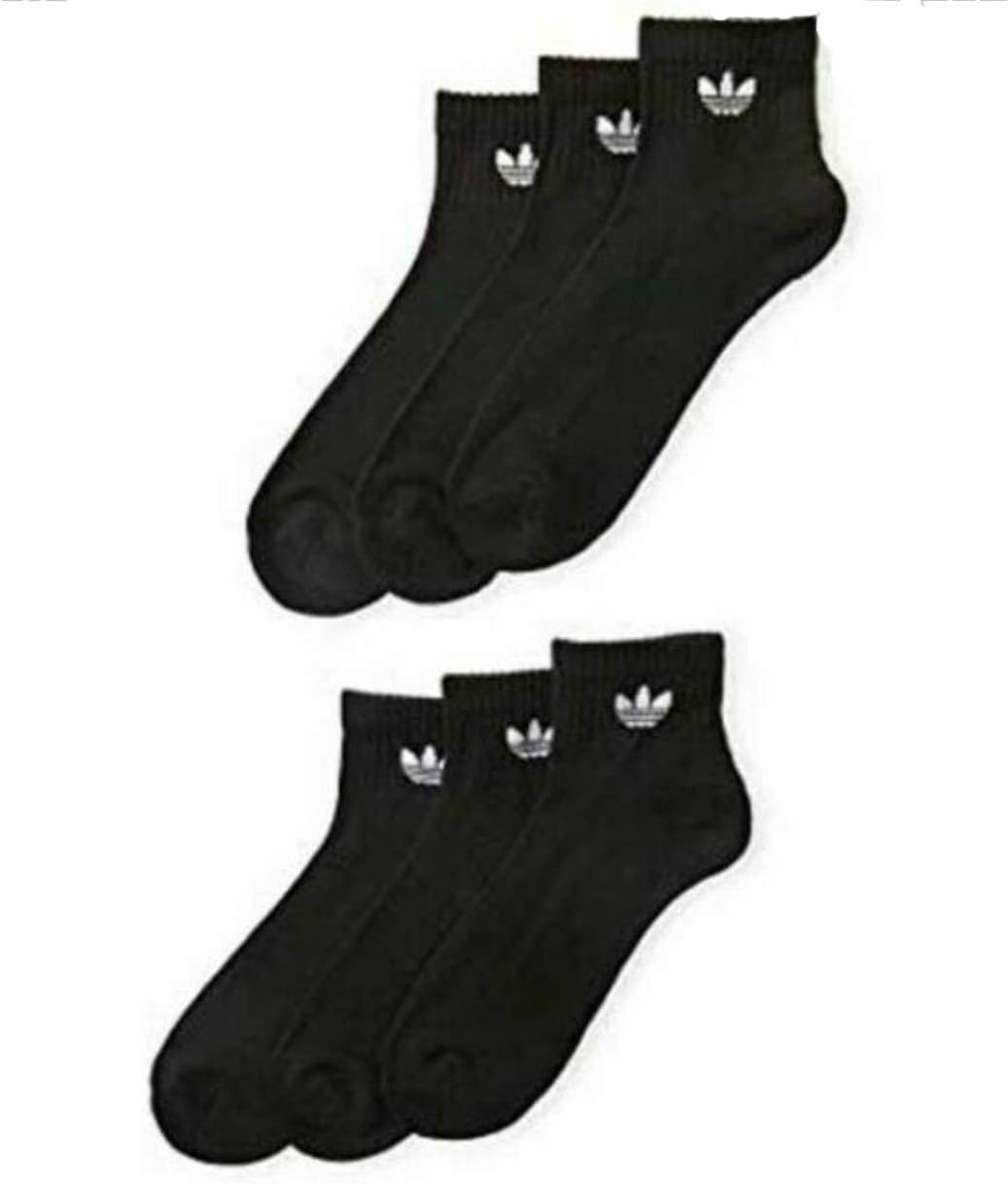 Adidas Originals Men's Socks 6 Pair Quarter Crew Socks, No Color, Size No Size - Image 5