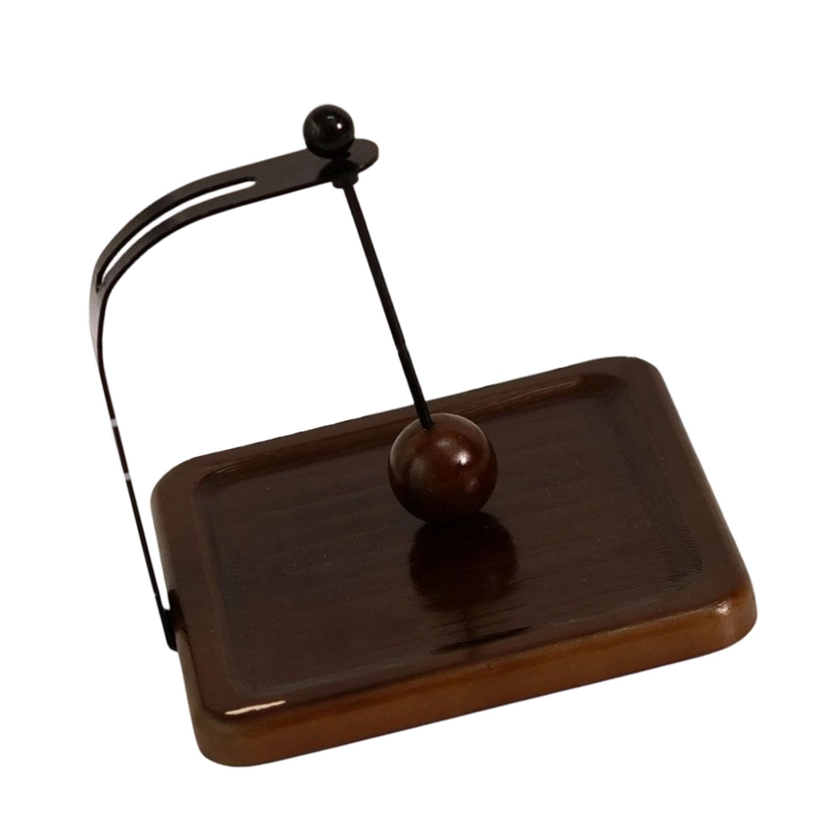 Elnwnnkc B Wooden Tissue Holder With Weighted Center Rod Heavy Type Wooden Napkin Holder For Kitchen Or Athroom Natural Wood Napkin Stand Modern Minimalists Wood Tissue Ox Stand For Dining Table Or Countertops