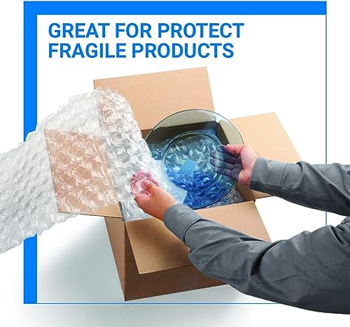 Bubble Cushioning Wrap Pacific Mailer 5/16 Inch x 12 Inch x 72Feet Total [2 Rolls of 36 Feet] Bubble Cushioning Wrap for Packing Moving Supplies Perforated Every 12\" - Thumbnail 3