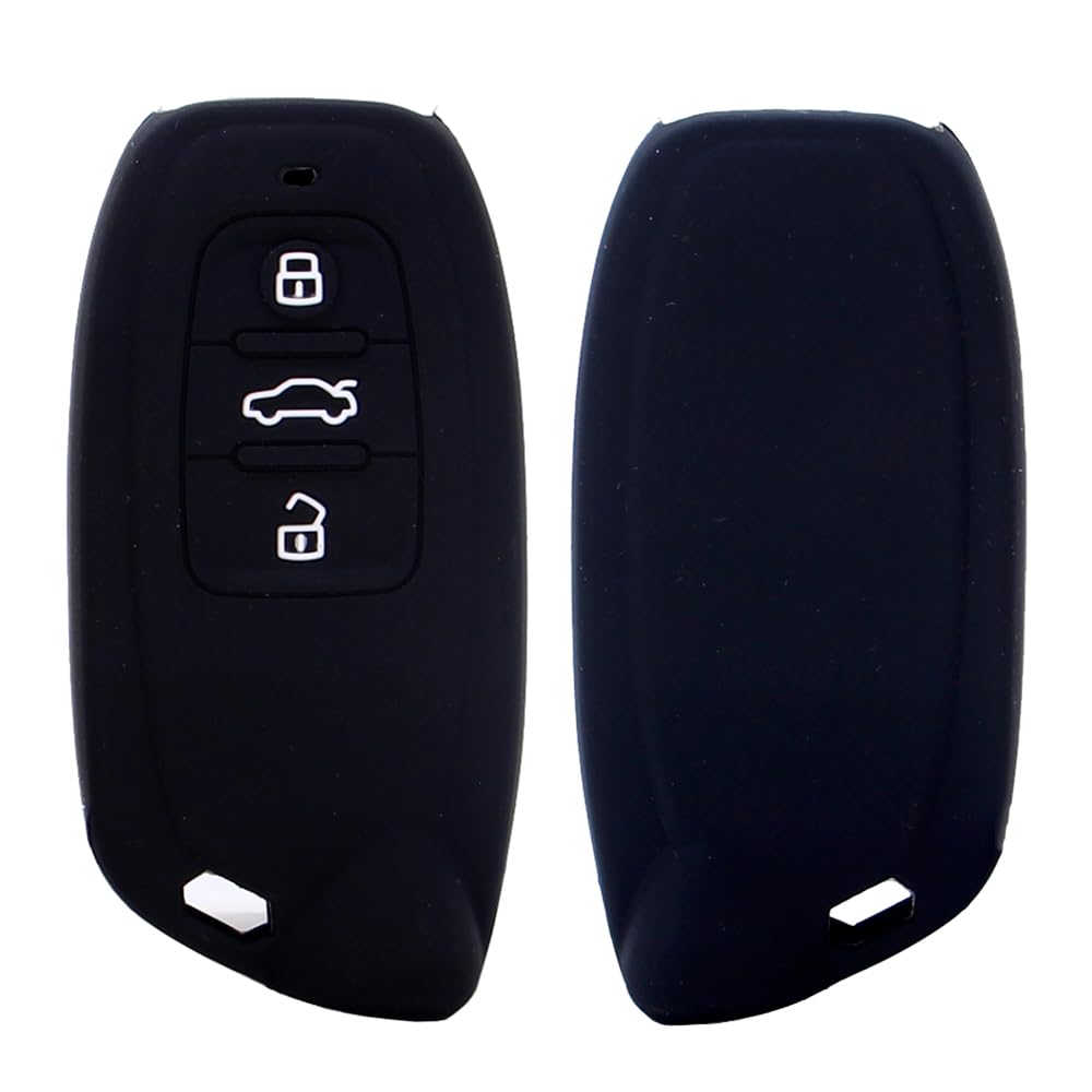 for Lamborghini Huracán Urus Revuelto Aventador Silicone Smart Remote Fob Cover Key Case 2pcs (Black)
