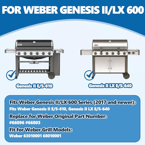 Image of Stainless Steel Grill Grates for Weber Genesis II 600 Series Grill Parts