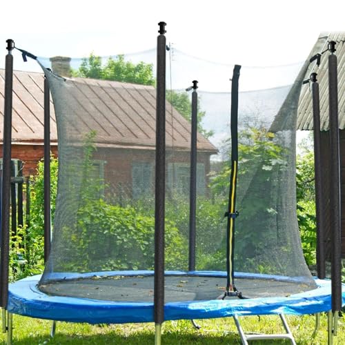 Trampoline Pole Foam Sleeves,12Pcs Pole Covers Replacement 88cm Length Waterproof Round Tube Protective Trampoline Spring Cover Padding, Foam Tubing Protective Trampoline Net Pole (Black)