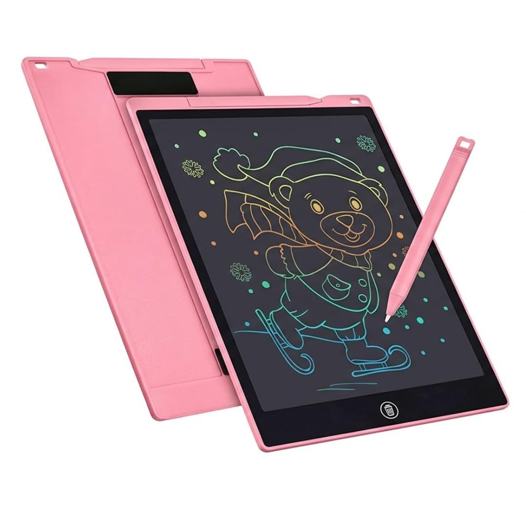 LCD Writing Tablet 12 Inch, Erasable Doodle Board Writing Board for Kids, Colorful Drawing Tablet Handwriting Sketch Pad Learning Toy, Christmas Birthday Gift for Boys Girls (Pink) Pack of 1-image-35