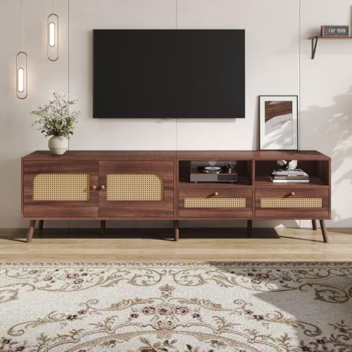 FAYICIC 200x37x49.5cm TV-Schrank für 80-Zoll-Fernseher mit 2...