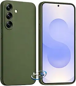 Capa Galaxy A17 Silicone Aveludada – Capinha A17 Anti Impacto Reforçada, Emborrachada, Proteção de Câmera, Design Slim Premium. (VERDE MILITAR)