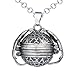 Bonnie Antique Silver Personalized Custom Photo Pendant Wings Necklace Locket 18mm Pictures Frame 4 Four