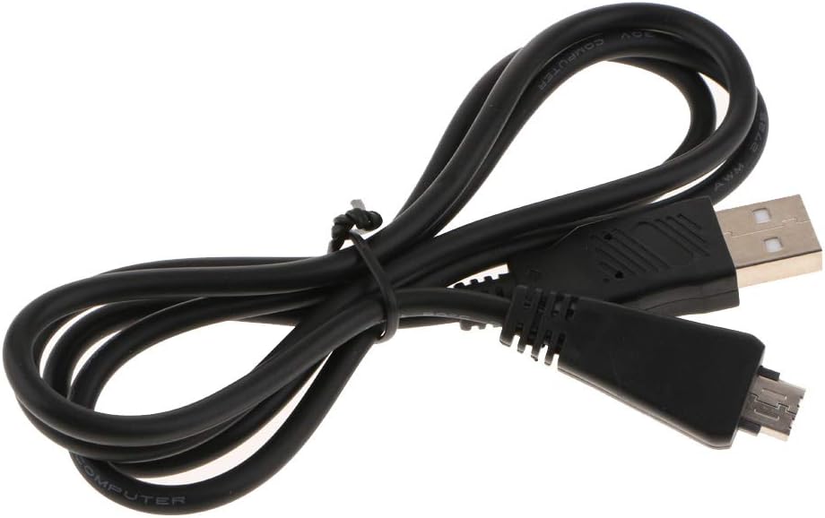 Replacement VMC-MD3 USB Data Sync Transfer Cable USB 2.0 Charging Cord Lead Compatible with Sony Cyber-Shot/Cybershot Digital Camera DSC-W350D W360 W380 W390 W570 TX100 TX66 and More (3.3ft/Black)