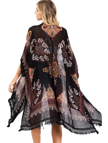 Image of Breezy Lane Kimonos for Women Swimsuit Coverups Beach Cover Up Swimwear Cardigan Summer