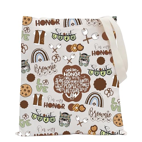 Bolso tote para tropa de Brownies, regalo para líderes de tropa, marca POFULL miniatura 1