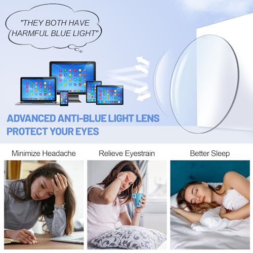 Image of 4 PACKS Blue Light Blocking Reading Glasses Women 1.0 1.25 1.5 1.75 2.0 2.25 2.5 2.75 3.0 3.5 4.0 5.0 6.0