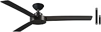 Vista 1 de MINKA-AIRE F524-CL Roto 52 Inch Ceiling Fan 3 Blades with Additional 3.5" Downrod in Coal Finish