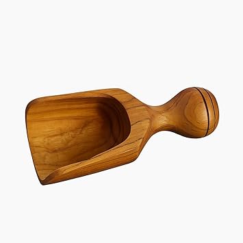 Rico & Plato Medium Teak Lentil Scoop - Thumbnail 3