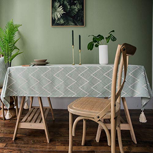 Nappe coton polyester lavable pour décoration de table de cuisine et repas quotidiens - 7