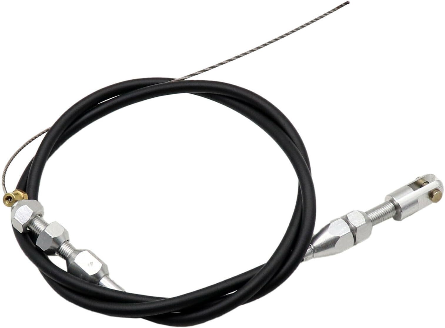 Throttle Cable, 36" Stainless Steel Black Throttle Cable Replacement Fits for Holley Hi-Ram & LS1 Chevy 4.8 5.3 5.7 6.0 Engine