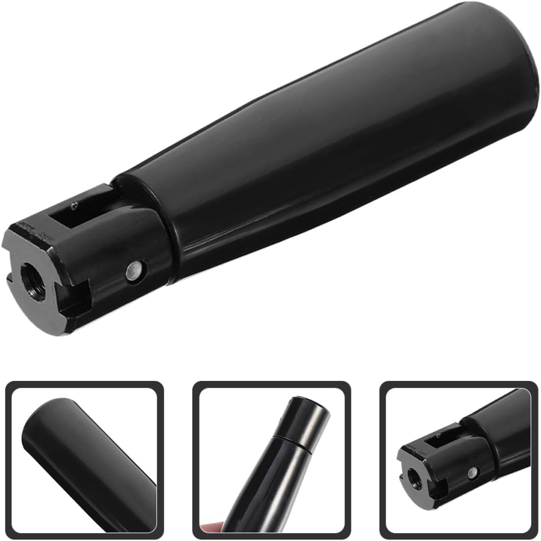 Black Folding Revolving Crank Handle Grip M4 Machine Nylon Handwheel Replacement for Industrial Equipment