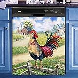 Kitchen Decoration Magnetic Sticker for Dishwashers, Refrigerator, Washing Machine ,Hand-Painted...