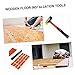 KITANDOVE -in Tool Kit for Floor Installation Laminate Flooring Tool Set Sturdy Hammer Pull Back Hook Spacers for Quick Work