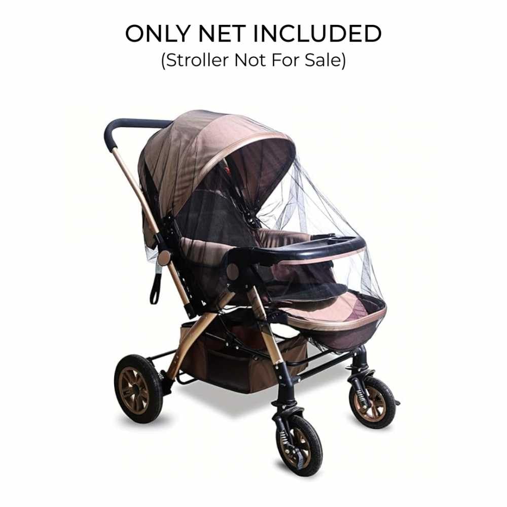 Hito Baby Mosquito Net for Stroller and Cradle - Black Insect Protection Cover - Image 2 thumbnail