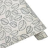 SimpleLife4U Leaf Contact Paper Decorative Self-Adhesive Shelf Liner Dresser Drawer Locker Sticker 17.7 Inch By 9.8 Feet
