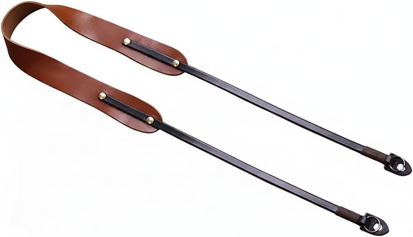 Leather Camera Strap For Photographers Retro Decompre Ssion Design Strap Neck, Shoulder or Safety Tether Oblique Straddle