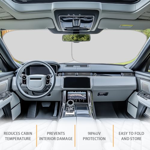Image of Driving Giraffe Car Sun Shade for Windshield Foldable Sun Shade Car Window Baby 6 PCS Heat and UV Rays Blocker Easy Installation Auto Interior Protector