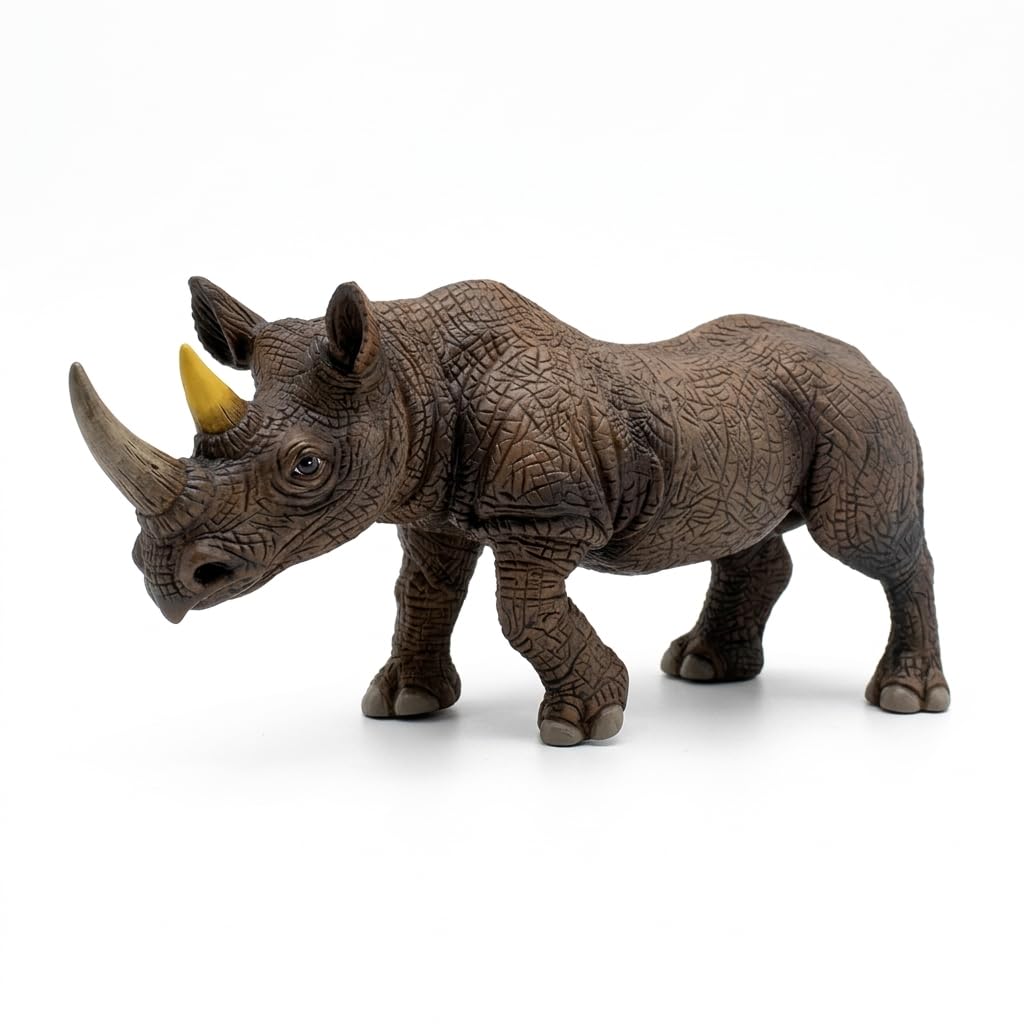 Realistic Rhino Forest Animal Action Figure Toy for Kids 3+| BIG SIZE Attractive Wild Jungle Animals Toys | Zoo Janwar Figurine Set for Boys and Girls Birthday Gift Education & Decoration Item-image-35