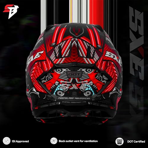 Image of Steelbird SBH-61 SXE X2 Pinlock ISI and Dot Certified Full Face Helmet for Men and with Inner Silver Sunshield