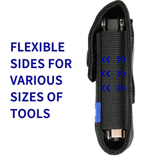 Rocktol Multitool Sheath, Premium Nylon Snap Sheath For Belt Edc Multi-Tool Knife Sheath Pouch Holster For Leatherman Fits 4.2” Multitools #TOP2