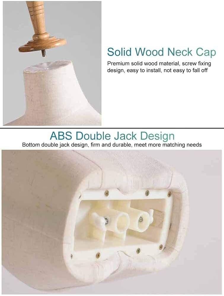 Female Tailors Dummy Female Dress Form with Metal Base Mannequin Clothing Display for Women's T-Shirt/Wedding Dress/Garment Adjustable Height (Color : Style 1) (Style 2) (Style 1 )