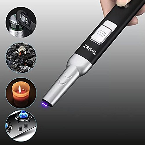 Encendedor táctico plasma multifuncional negro miniatura 2