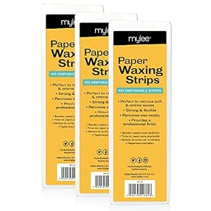 Mylee Professional Paper Waxing Strips (3x Packs of 100) – Durable And Lightweight, Salon-Quality, For Waxing At Home Or In Salon