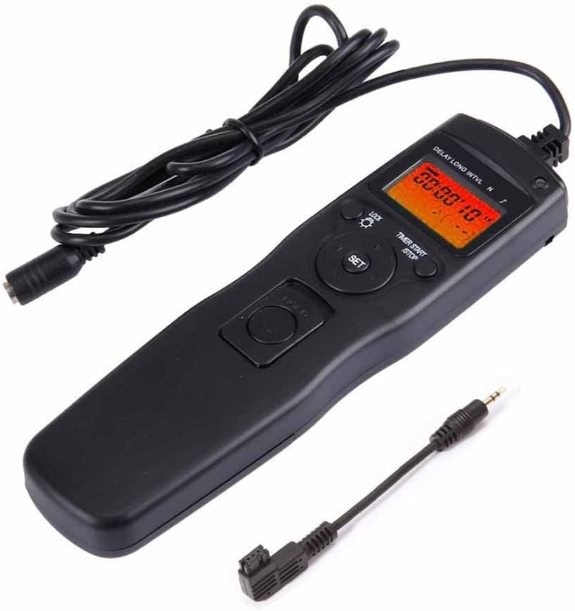 RGBS LCD Timer Shutter Release Time Lapse Intervalometer Remote Control for Sony Alpha DSLR A900, A850, A700, A580, A550, A500, A350, A300, A200, A100, A99, A65, A77 Digital DSLR Camera