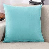 Cwemimifa Deko Kissenbezüge 50 X 50,Einfache Mode Wurfkissenbezüge Cafe Sofa Kissenbezug Home Decor,Heimtextilien, Badwaren & Bettwaren, Light Blau
