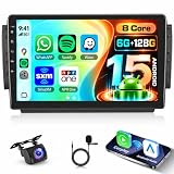 [6G+128GB] 8-Core Autoradio per Peugeot 208/2008 2012-2018 Android Radio con Bluetooth GPS, Hodozzy 10 Pollici Touch Screen Stereo Carplay Android Auto, Navigatore WiFi DSP FM RDS Canbus Telecamera