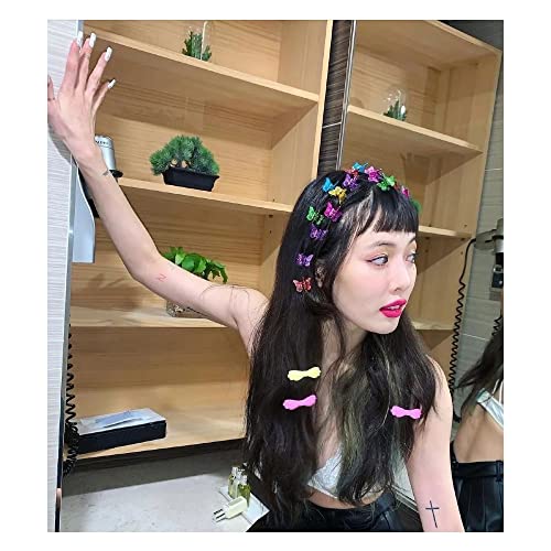 Deeinn Hair Clips, 50 Pcs Butterfly Hair Clips Pastel Hair Clips Mini Cute Clips Hair Accessories For Hair 90S Girls Women, Matte Colors #TOP4
