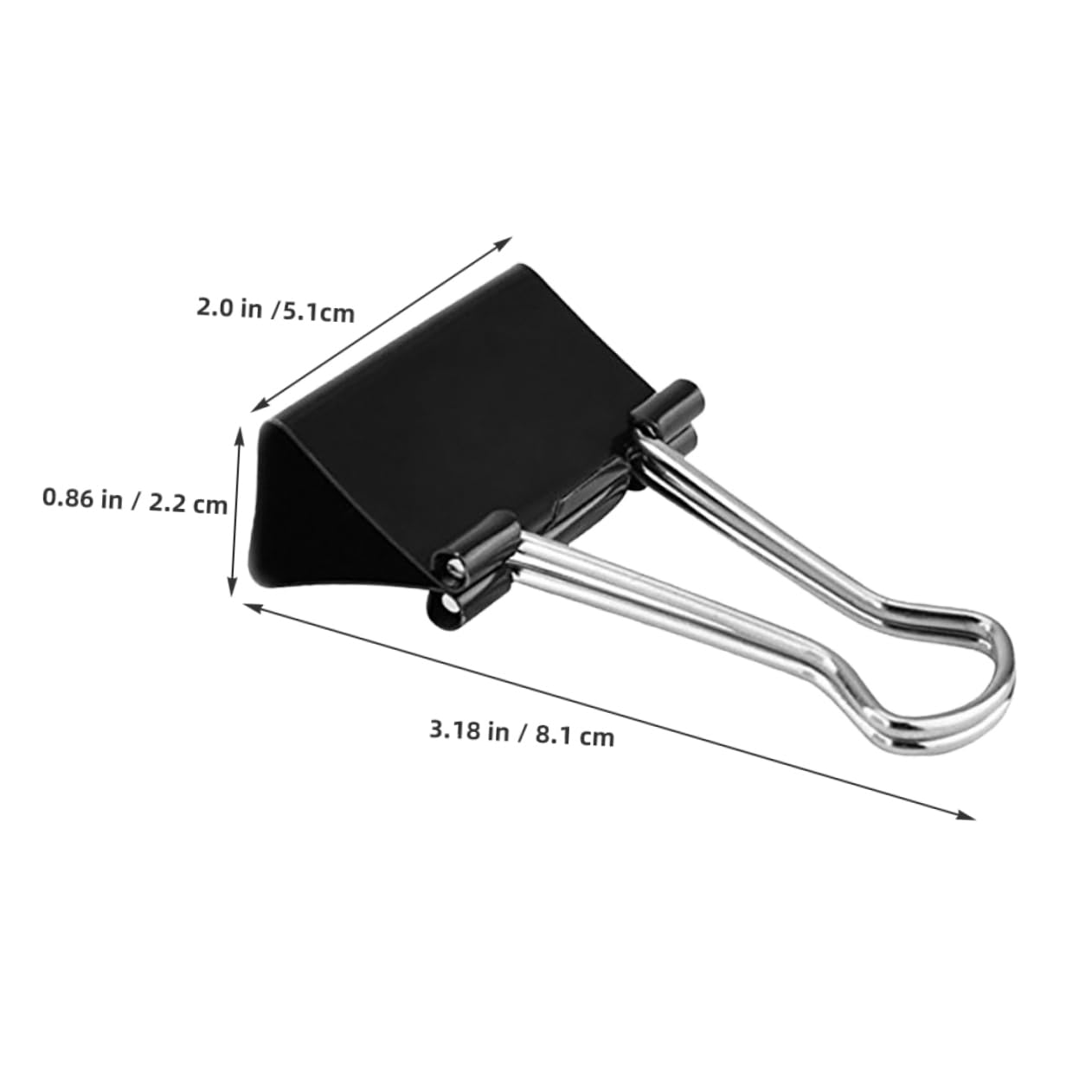 60pezzi Graffette Binder Clip Assortite Per e Scuola Fermacarte Resistenti Per Documenti e Sacchetti Organizzazione e Versatile