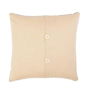VHC Brands Kettle Grove Pillow Star 16×16 Country Primitive Bedding Accessory Country Black and Creme