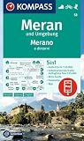 KOMPASS Wanderkarte 53 Meran und Umgebung / Merano e dintorni 1:50.000: 5in1 Wanderkarte, mit Panorama, Aktiv Guide und Detailkarten inklusive Karte ... in der KOMPASS-App. Fahrradfahren. Skitouren.