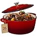 Produktbild SCHMORGOLD Gusseisen Topf Emailliert 26cm - Schmortopf mit Deckel für alle Herdarten inkl. Induktion - Bräter Schmortopf Gusseisen backofengeeignet (26 cm)