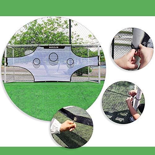 image for AKOZLIN Soccer Field Nets Target Sheets Attach to Your Goal for The Ul