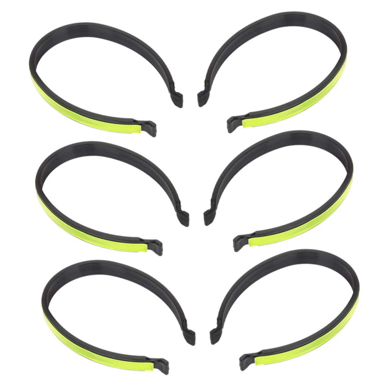 Mipcase 3pairs Reflective Riding Pants Clips Bike Clips Trousers Leg Clip for Biking Lightweight Cycle Clips Reflective Cycling Trouser Clips Reflective Trouser Clip Resin Light Green