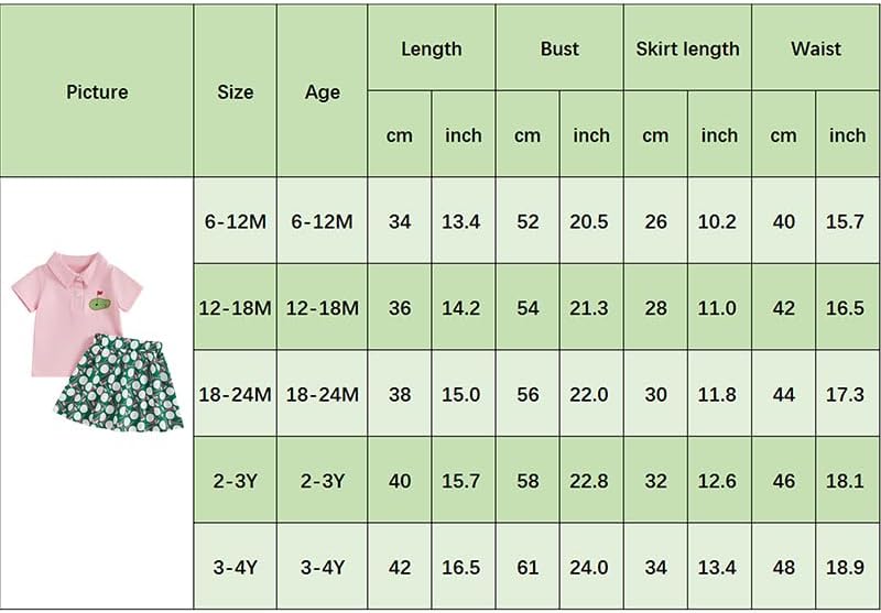 FIOMVA Toddler Baby Girl Golf Outfits - Lapel Shirt & Skirt Set - Hole in One Birthday Clothing - Image 7
