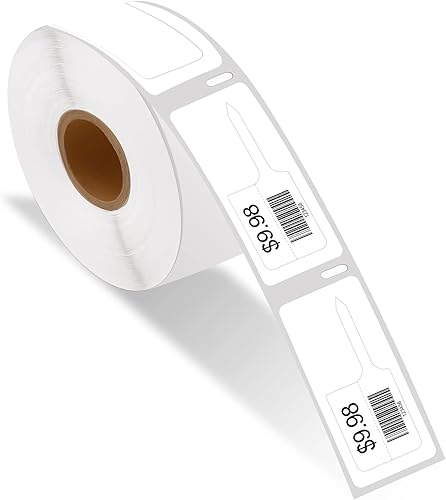 NineLeaf 1 rollo (8000 etiquetas) compatible con Dymo 30373 (7/8 pulgadas x 15/16 pulgadas), etiquetas blancas de 2 en adelante para impresoras de