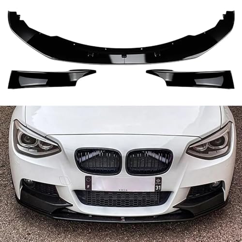 Auto Spoiler frontali Per BMW 1 Series F20 F21 M Sport 2012-2014,ABS Paraurti Anteriore Lip Spoiler Anteriore Sottoparaurti Anti Collisione Styling Carrozzeria