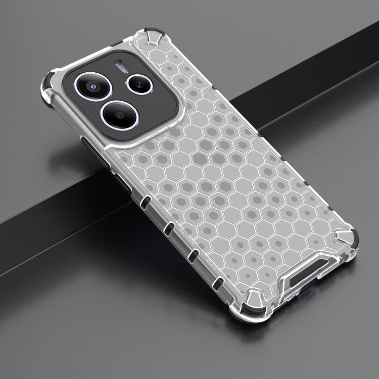 Image of Hard PC Back Case Cover for Mi Redmi Note 14 5G Anti Slip Ultra Thin Shockproof Reinforced Corners (Polycarbonate|Clear)
