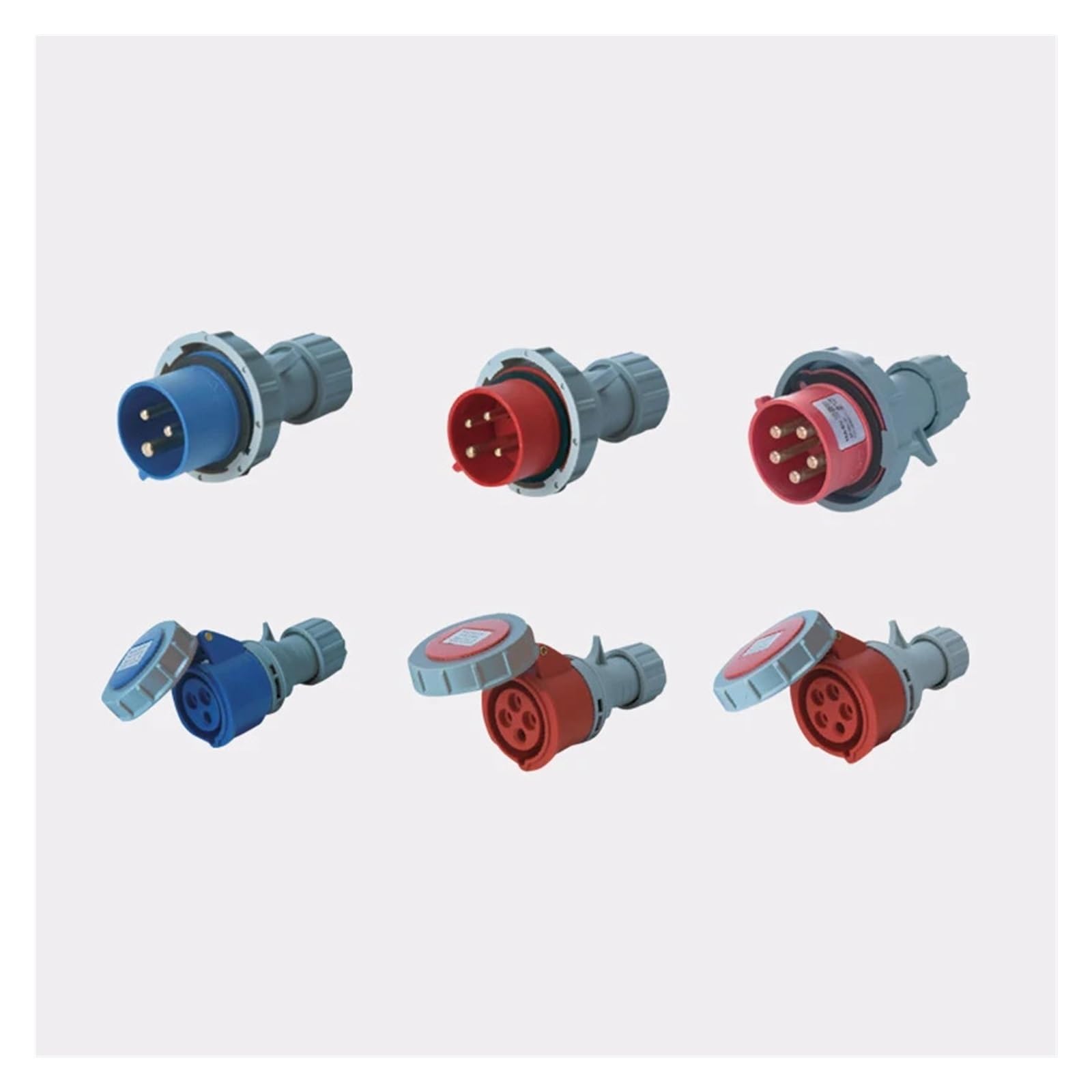 Connettore industriale impermeabile a 3 poli, 4, 5, presa 16A/32A IP67(XM-1142)