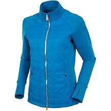 Sunice Womens Ella Thermal Hybrid Golf Jacket - Imperial Blue/Gold XS
