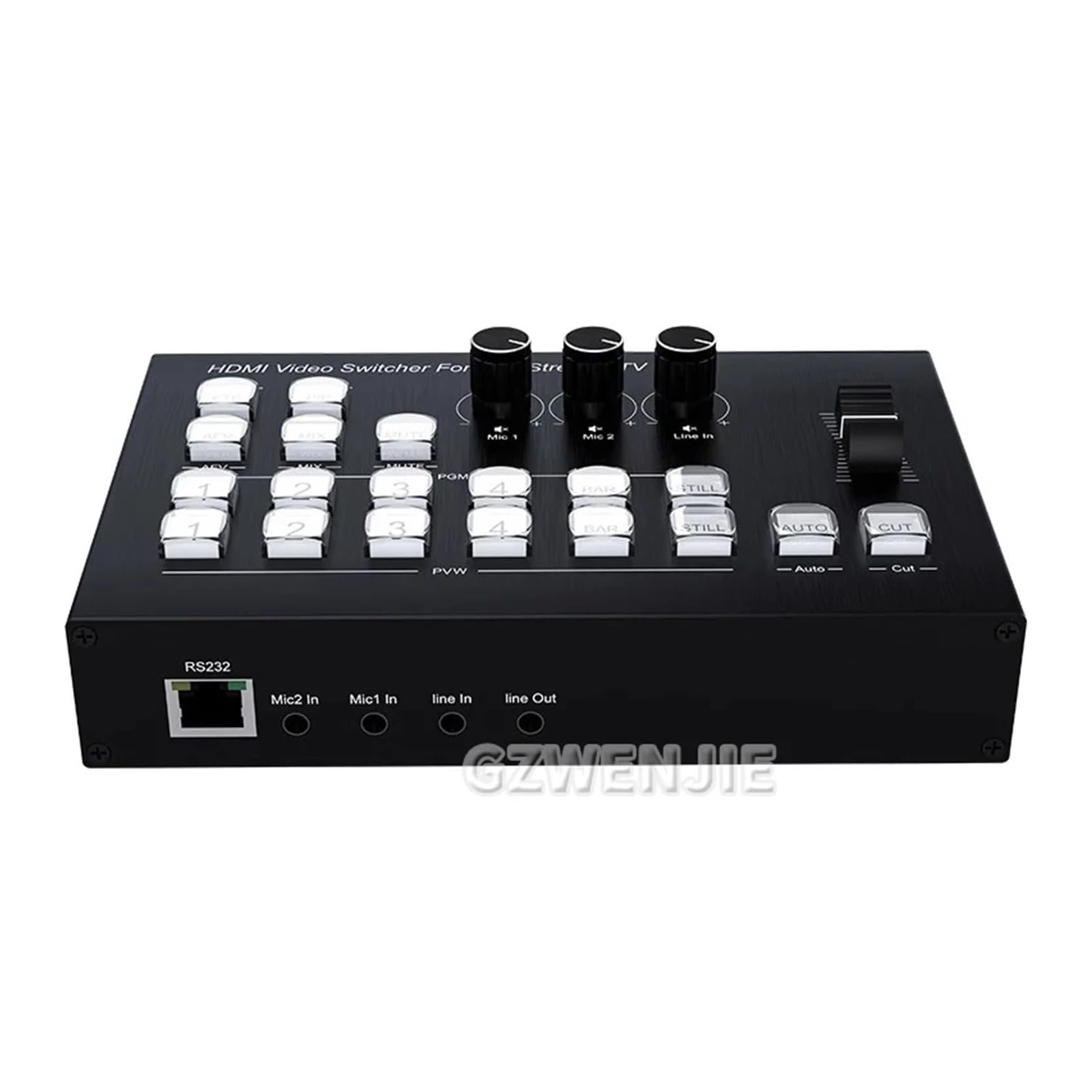 Konwerter Cyfrowy, 4K 4 kanałowy kamera wideo przełącznik mikser do transmisji na żywo 4x USB3.0 nagrywanie kamery PC OSD OBS