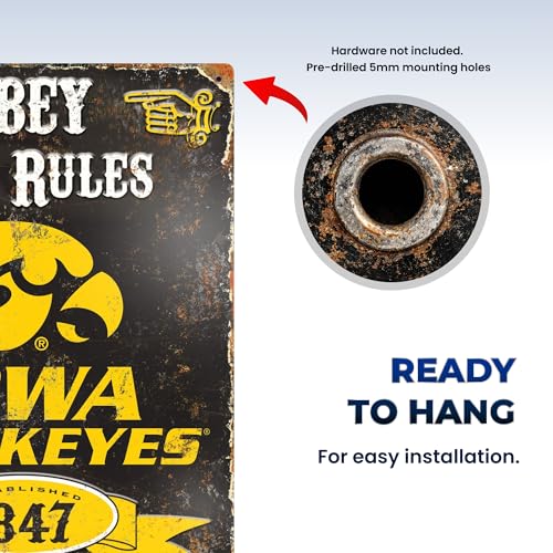 Party Animal NCAA Vintage Wall Décor, Iowa Hawkeyes - image 5