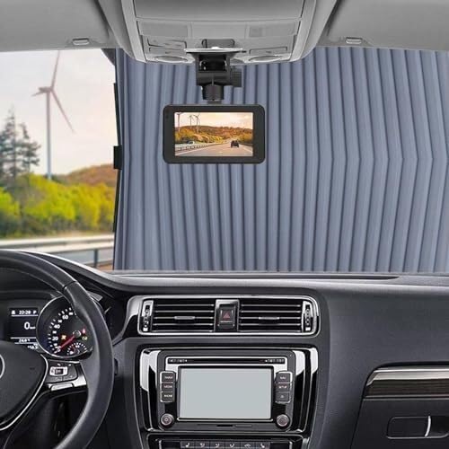 Parasole retrattile per parabrezza auto - Tende eibili con privacy magnetica per anteriore e posteriore Parasole per finestrini auto